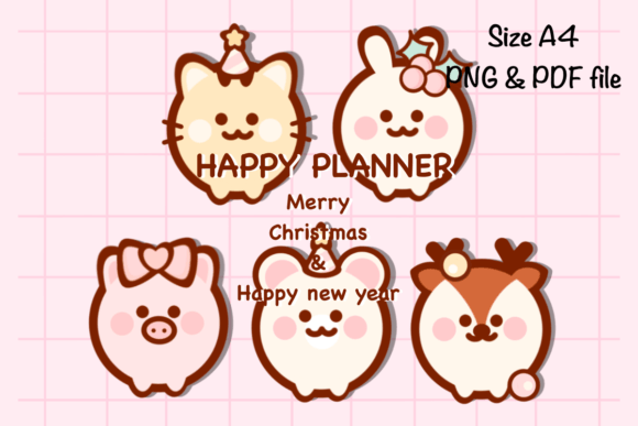 Brighten Your Schedule with the Happy Animal Monthly Planner Size A4