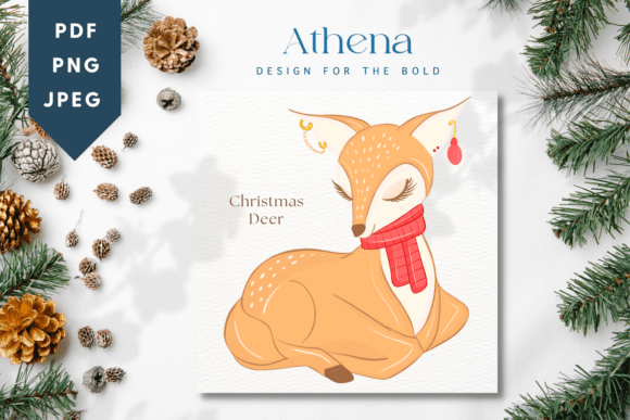 Christmas Deer | Cute Baby Animal: Holiday Magic in a File