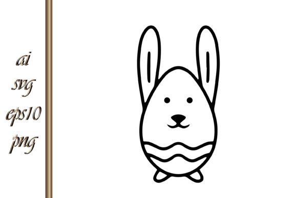 Doodle Rabbit Egg Easter Animal Vector: A Whimsical Design Asset