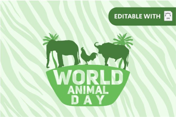 Logo World Animal Day #26: A Playful Sticker Font for Education