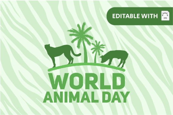 Logo World Animal Day: A Playful Font for Creative Projects