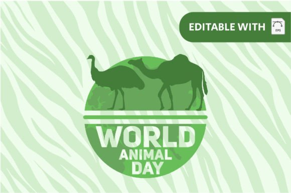 Logo World Animal Day: A Playful Font for Creative Projects
