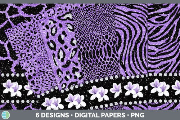 Purple Animal Print Backgrounds: A Designer's Floral Bundle