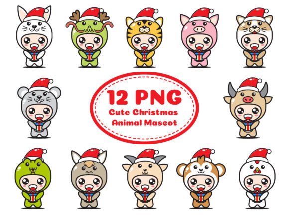 Unleash Festive Charm with the Cute Christmas Animal Mascot
