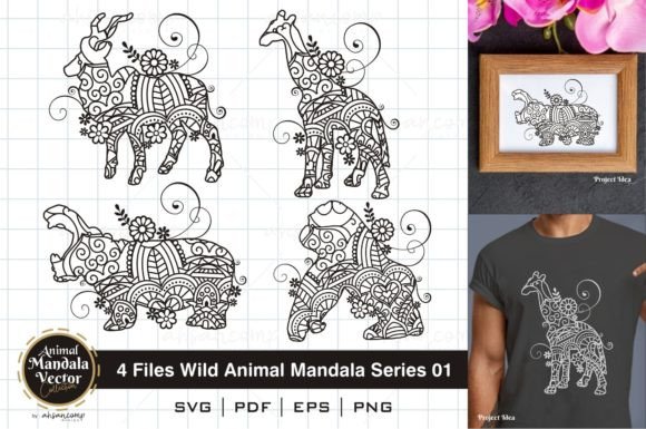 Wild Animal Mandala Series 02: A Designer's Toolkit